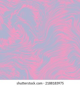 Warped lines colorful vector background. Contemporary creative template with wavy stripes. Curly stripes fantasy cute texture. Candy colors. Pink and blue wallpaper. Illustration