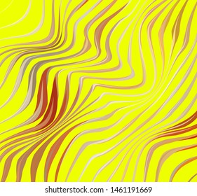 Warped lines striped background. Modern abstract creative vector texture perfect for packaging design. Cover template. Twisted stripes optical illusion.
