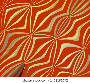 Warped lines striped background. Modern abstract creative vector texture perfect for packaging design. Cover template. Twisted stripes optical illusion.