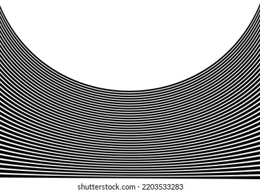 Warfte Linien im symmetrischen Stil. 