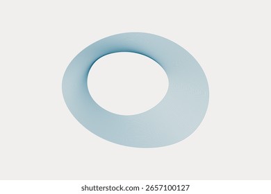 Estrutura arredondada deformada. Vetor abstrato com linhas orgânicas assimétricas.