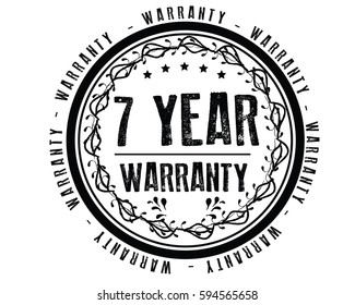 warranty 7 year  icon vector