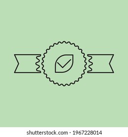 warranty or approve icon design and  vector shape with background