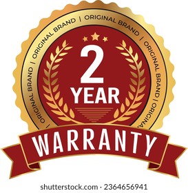 Warranty badge and Product quality badge