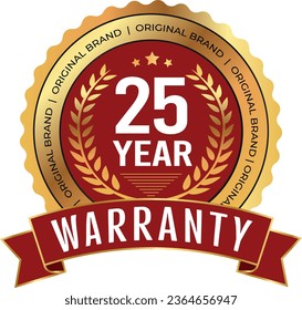 Warranty badge and Product quality badge