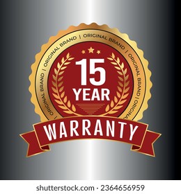 Warranty badge and Product quality badge
