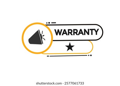 warranty, Button for websites, Design Element, learn, stay, template, tuned, design, level, sign, speech, bubble  banner, modern, symbol, click. 
