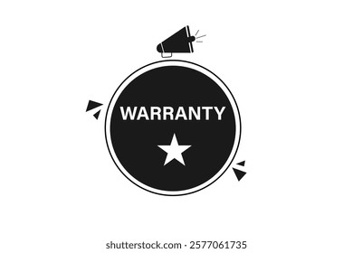 warranty, Button for websites, Design Element, learn, stay, template, tuned, design, level, sign, speech, bubble  banner, modern, symbol, click. 
