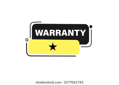 warranty, Button for websites, Design Element, learn, stay, template, tuned, design, level, sign, speech, bubble  banner, modern, symbol, click. 
