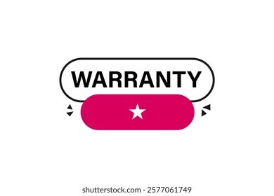 warranty, Button for websites, Design Element, learn, stay, template, tuned, design, level, sign, speech, bubble  banner, modern, symbol, click. 
