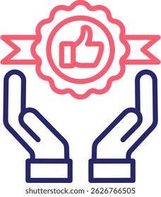 Warranty Icon Color Vector Illustration