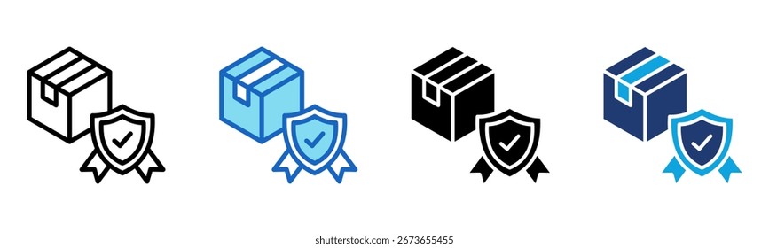 Warranty icon Multi Style Vector Illustration