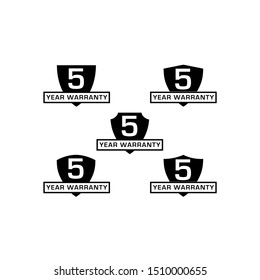 warranty icon, symbol template trendy used in package, web, marketing, promotion 
