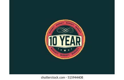 warranty icon vector background