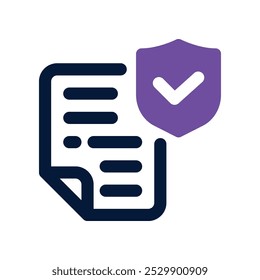 warranty icon. vector dual tone icon for your website, mobile, presentation, and logo design.
