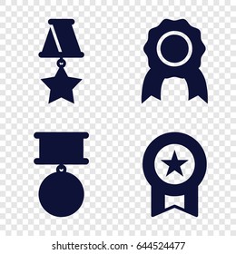 Warranty icons set. set of 4 warranty filled icons such as
