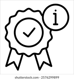 Warranty Information Icon Element For Design