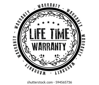 warranty life time icon vector
