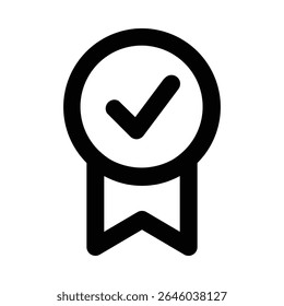 warranty line icon editable vektor