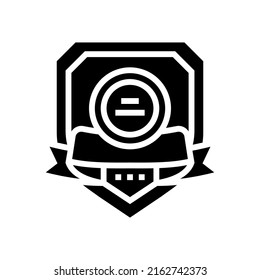 warranty quality glyph icon vector. warranty quality sign. isolated contour symbol black illustration