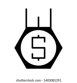 warranty quality icon vector in black colour 