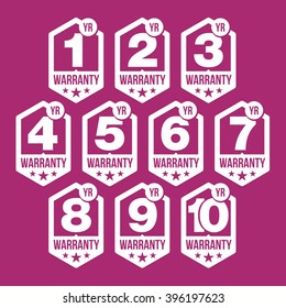 Warranty Seal Hexagon Badge