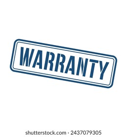 Warranty Stamp, Warranty Grunge Square Sign