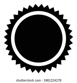 Warranty Stamp Sign Flat Icon Isolated On White Background