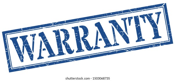 Warranty Stamp Warranty Square Grunge Sign Stock Vector (Royalty Free ...