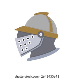 warrior and ancient helmet illustration