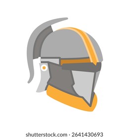 warrior and ancient helmet illustration