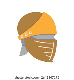 warrior and ancient helmet illustration