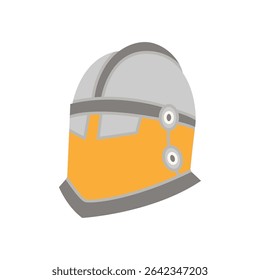 warrior and ancient helmet illustration