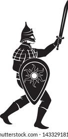 warrior of antiquity with a sword