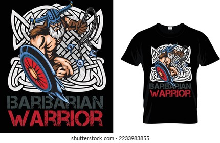 Warrior barbarian t shirt design