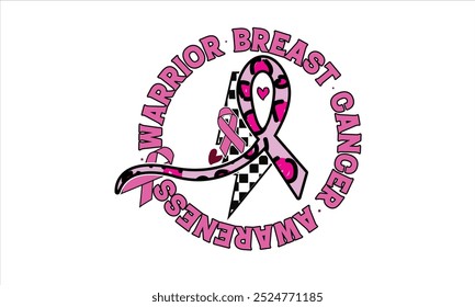 Warrior Breast Cancer Awareness PNG T-Shirt Design