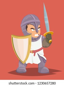 Warrior cartoon character