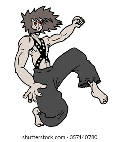 warrior cartoon draw