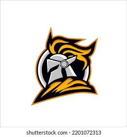 Warrior character mascot logo design for t-shirts, souvenirs and your identity