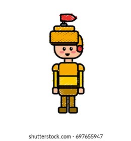 warrior character to video game technology play