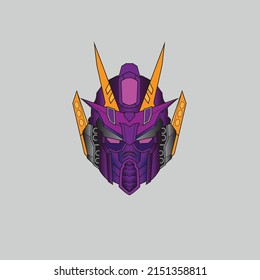 warrior cyborg head robot knight in the sacred geometry ornaments background, Perfect for T-Shirt Design, Sticker, Poster, Merchandise and E-sport logo