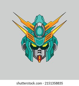 warrior cyborg head robot knight in the sacred geometry ornaments background, Perfect for T-Shirt Design, Sticker, Poster, Merchandise and E-sport logo