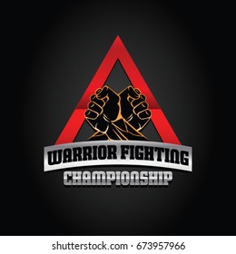 Warrior Fighting Championship Logo Symbol Icon