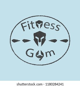Warrior Fitness Gym Logo Design Template