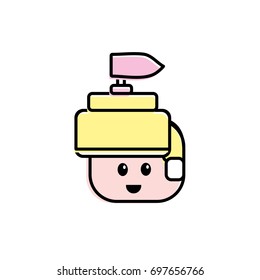 warrior head character to video game technology play