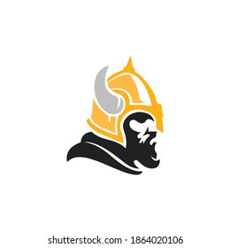 Warrior Head Vector Logo Design Template.