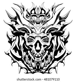 warrior helmet from different bones