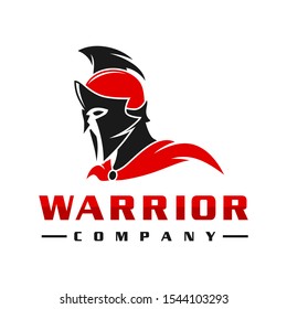 Warrior Helmet Head Logo Design