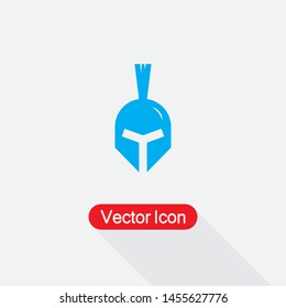 Warrior Helmet Icon Vector Illustration Eps10