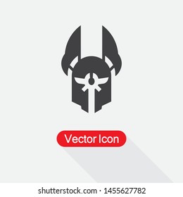 Warrior Helmet Icon Vector Illustration Eps10
